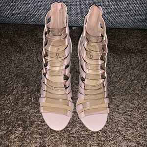 Aldo blush pink and clear heel